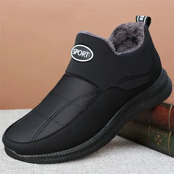  Iarna barbati Pantofi de protecție Cald Cizme de Moda pentru Bărbați Cizme pentru Bărbați Bărbați Lucru Mare Pantofi de Iarnă de Pantofi de Sport, Pantofi de Pluș