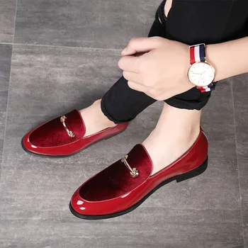  2022 Oameni Noi Pantofi Rochie Umbra Brevet Piele de Moda Nunta Mire Pantofi Barbati Lux în stil italian Pantofi Oxford de Mari Dimensiuni 48