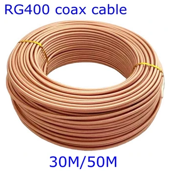  RG400 RG-400 Dublu Ecranat RFCoaxial Cablul Adaptor Conector RG400 Cablu de 50 Ohm Înaltă Calitate 30M/50