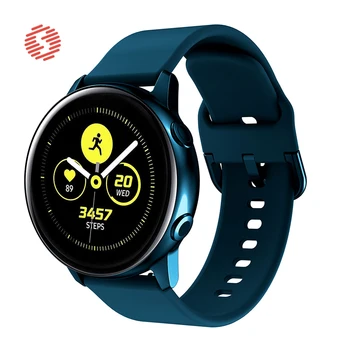 ShengOne Fluoroelastomer Trupa pentru Samsung Galaxy Watch Active Galaxy Watch 42MM Curea Silicon Moale pentru Echipamentul Sport 20MM Latime