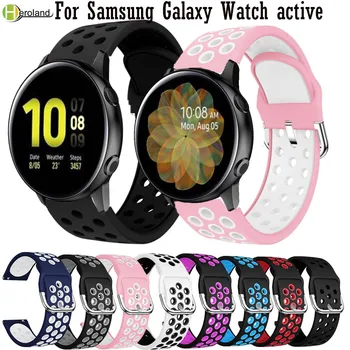  Sport silicon 20mm Curea curea Pentru Samsung Galaxy watch active 2 40mm 44mm Brățări Inteligente Pentru Huami Amazfit GTR 42mm curea