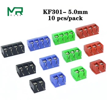  10 BUC KF301 - 2P șurub 5.0 mm terminal block 2 Pin 3 Pin Spliceable pcb Conector bloc terminal