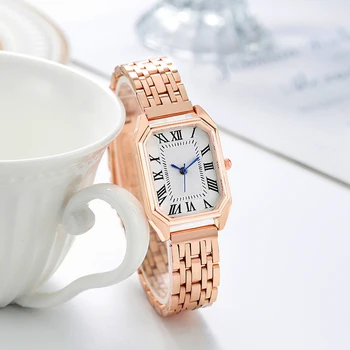  Noua moda comerț exterior din aliaj de oțel bandă din oțel lanț de ceas doamnelor en-gros de cuarț watch21