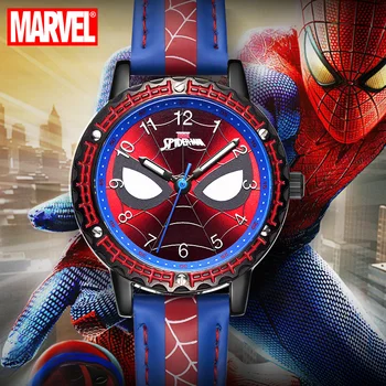  Disney Spider Men Copil Super-Erou Rece Cuarț Ceas De Mână Rezistent La Apă Marvel Avengers Student Ceas De Timp Băieții Cadou De Ziua De Nastere Pentru Copii