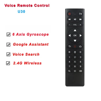  Airmouse Vocală cu Control de la Distanță TV și Aer Mouse-ul cu Gyro pentru Android Box U30 Controlat