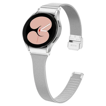  Fără spații Plasă de Bandă pentru Samsung Galaxy Watch 4 Classic 46mm 42mm Subțire Brățară din Oțel Inoxidabil pentru Galaxy Watch 4 44mm 40mm Curea
