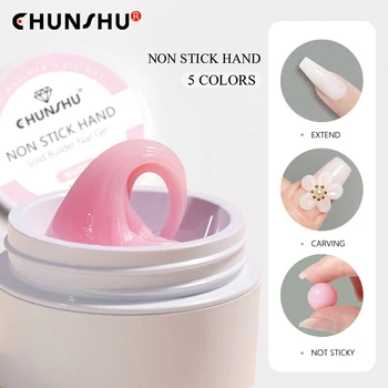  CHUNSHU 30g Solid UV Gel lac de Unghii Non-Stick de Mână Lac Soak Off Potrivit Pentru Incepatori Modelarea Nail Art Manichiura Clar Nud