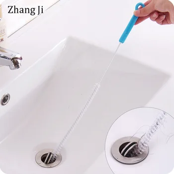  Zhang Ji Canalizare Perie de Curățare 71cm Flexibil Bucatarie Chiuveta Baie Curat Țeavă de Îndepărtare a Părului Instrumente de Oțel Draga canalizare PP mâner
