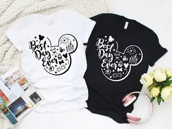  2020 Femei Mai bună Zi Vreodată Tricou Fete Minnie Tricou Micky Mouse Tumblr Cămașă de Sărbătoare Drăguț tricou