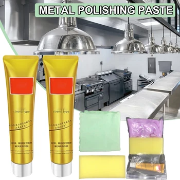  Metal Polish Crema Din Oțel Inoxidabil Paste Ceramice Rust Remover Multifuncțional De Uz Casnic Din Metal Lustruit Nici Un Miros Iritant