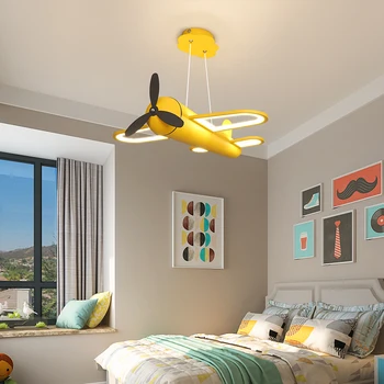  New Sosire Zbura Vis Modernă cu Led-uri Plafon Candelabru Pentru Dormitor Copii, Camera Copil Acasă Dec Montat pe o Suprafață de Plafon Candelabru