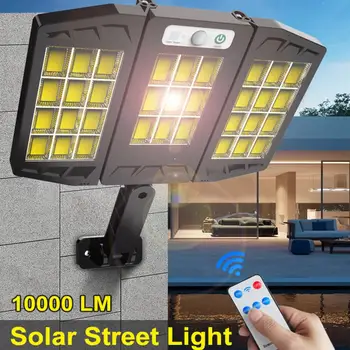  Lumini solare în aer liber 264/384 LED Lampă de Perete Reglabil cu Șefii de Securitate Inundații LED Lumină IP65 rezistent la apa cu 3 Moduri de Lucru