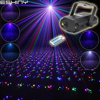  ESHINY la Distanță MINI Laser RGB Full Stele Model de Proiector DJ Dans Disco-Bar de Familie Petrecere de Crăciun Efect de Iluminare Spectacol de lumini N6T179
