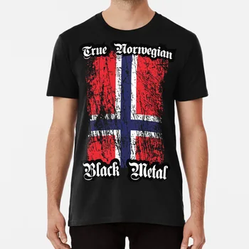  True Norwegian Black Metal - Steagul Norvegiei Edgewise T Shirt Black Metal Metal Adevărat Trve Norvegiene De Black Metal Tot Burzum