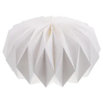  Lampă Cu Abajur De Hârtie Capac Nuanta De Nuanțe De Lumină Origami Decorativa Podea Felinar Tavan Diy Pliere Agățat Lampspendant