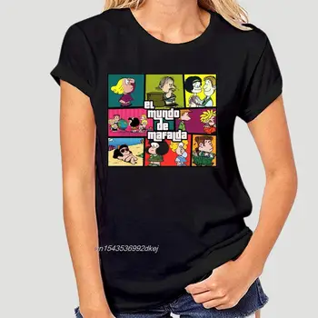  Barbati Tricou Mafalda Parodie Tricou Negru GTA Tricouri Femei T-Shirt 1768D