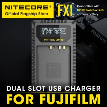  INCARCATOR FX1 Camera Incarcator Dual Slot USB LCD Inteligent de Ieșire Încărcător 1000mAh Pentru Fujifilm NP-W126 NP-W126S Baterie FinePix