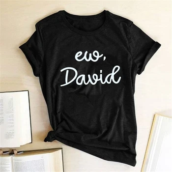 EW, David Imprimare T-shirt Femei de Vară 2020 Topuri pentru Adolescenti Camasi Casual cu Maneci Scurte Harajuku Haine de Bumbac Femme
