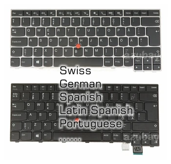  Elvețiană, germană, spaniolă, portugheză Tastatura Pentru Lenovo T460S 20F9 20FA, T470S 20HF 20HG 20JS 20JT, 13 Gen 1 (20GJ 20JK), 13 Gen 2