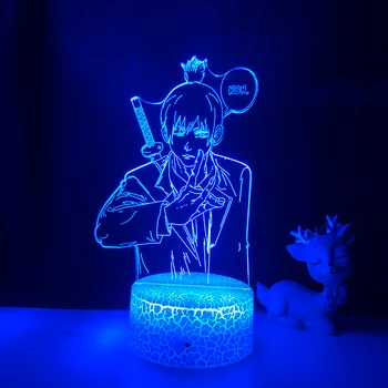  Anime Drujba Om Aki Hayakawa 3d Led Lampă de Noapte pentru Decor Dormitor pentru Copii Cadou de Ziua Manga 3d Led Lumina de pe Noptiera Dropshipping