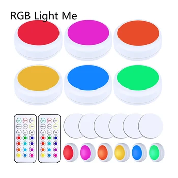  13 Culori de Lumină Cabinet de Iluminat Pentru Bucătărie Cu Telecomanda RGB Alimentat de la Baterie Lumina de Noapte dulap Dulap de Iluminat