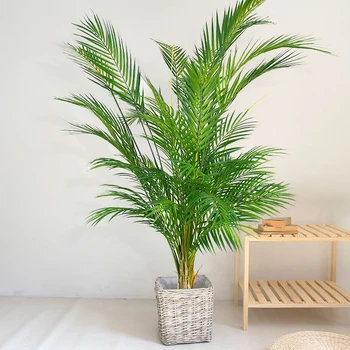  Tropical Artificiale Palm Copac Mare Fals Plante Sucursala Real Atinge Frunze de Palmier de Plastic Monstera pentru Biroul de Acasă Decor