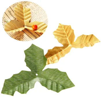  50pcs Aur/Frunze Verzi, Flori Artificiale de Mătase Frunze de Trandafir pentru Acasă Decorare Nunta Ghirlanda Fals Frunze de Plante