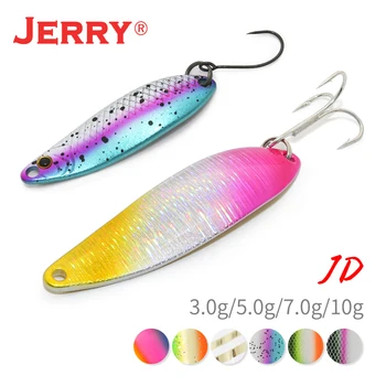  Jerry JD Artificiale Lingura Atrage 7g 10g de Turnare de Metal Jigging Momeli de Pescuit Pentru Somon, Șalău Pesca