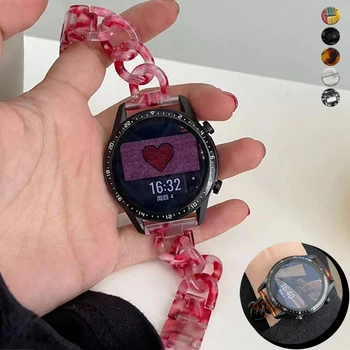  Femeile Transparent Bratara 22mm pentru Sangsung Galaxy Watch 3 45 Lanț de Rășină Curea pentru Sansung Galaxy huawei Gt3 Pro 46 Watchband