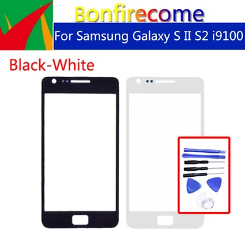  i9100 Touchscreen Pentru Samsung Galaxy S II S2 i9100 i9100p GT-i9100, GT-i9100p LCD Frontal Exterior Sticla Touch Screen Inlocuire Lens