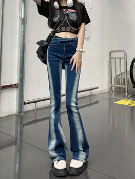  Sexy flare jeans femei pantaloni fata fierbinte blugi skinny pentru femei înalte 2022 elastic de design de moda gradient de blugi mujer 2000 haine