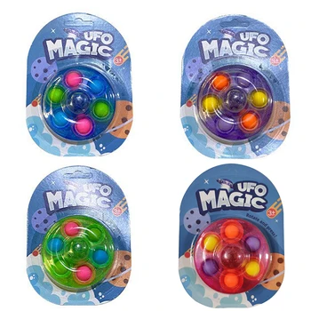  Se frământa Jucărie Magie Spinner Apăsați cu Degetul Gyro Eliberare de Stres Bubble Stoarce Jucarii copii Adulți Simplă Gropiță Jucărie Scuti de Autism