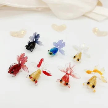  Mini Carasi in Miniatura DIY Simulare PVC Model Animal Ambarcațiuni Figurine Zână Grădină de Ornament Pentru Casa Handmade, Materiale de Decor
