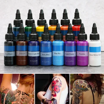  35ml de Lungă Durată Lichid Pigment Tatuaj Semi-Permanent buzele Dermatograf Tatuaj Tatuaj de Culoare Cerneala Pigment Pentru Corp Cosmetică Tattoo Art