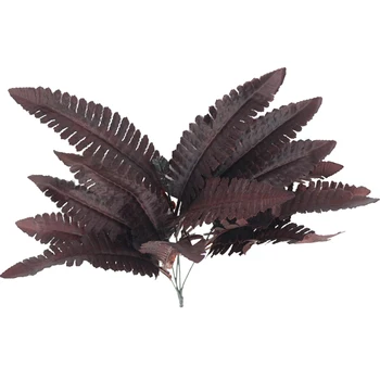  Artificiale Persan Negru Frunze De Plante Floare Feriga Artificiale Faux Nunta De Fundal Decor Feriga Florale, Decor Acasă