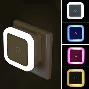  LED Lumina de Noapte fără Fir Inducție Iluminator Mini UE American Plug Lumina de Noapte pentru Copii Living Dormitor Lampa de Iluminat