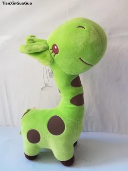  despre 30cm green girafa jucarie de plus desene animate girafa papusa moale cadou de Crăciun h2462