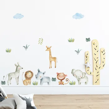  Desene animate Trase de Mână Animale de Perete Autocolant pentru Home Decor camera pentru Copii Kingdergarten Decor de Perete Autocolante de Vinil Decalcomanii de Perete Decor Acasă