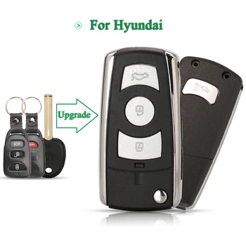  jingyuqin Modificate Pentru Hyundai Sonata Limitat 2011 Sonata YF 2010 Flip Pliere Cheie de la Distanță Shell Caz FOB Toy40 Blade 3+1 Butoane
