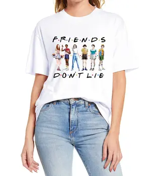  Prietenii nu Mint Scrisoare 6 persoane Imprimare Femei 100% Bumbac Noutate T-shirt Umor Barbati Tee Darul Umorului Streetwear