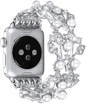  Curea Pentru Apple watch Ultra 49mm 8 7 45mm 41mm Elastic Pearl Brățară cu Margele de Înlocuire Trupa Pentru iwatch 6 5 4 SE 44mm 42mm 40mm