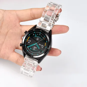  Watchband pentru Samsung Galaxy Watch 46mm Active 2 pentru Amazfit Bip Banda 20mm 22mm Transparent Curea pentru Ceas Huawei gt 2e Correa