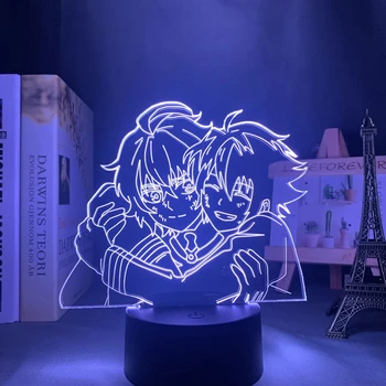  3D Lampa 16 de Culori în Schimbare Senzor Tactil Seraph de la Sfârșitul Led Lumina de Noapte pentru Decor Dormitor Veioza Cadou de Ziua Anime 3d