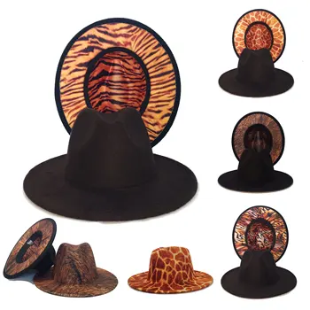  2021 Pălării Pălării Pentru Femei Și Bărbați Tuo-tonifiat Cowboy Fedoras Jazz Capac de Lână Pălărie Margine Largă Pălărie Toamna Iarna Pălărie шапка