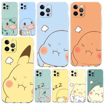  Pikachu Pokemon Drăguț Caz Clar Pentru Apple iPhone 14 11 13 12 Pro 7 8 Plus XR X XS Max 6 6S 14Pro Silicon Capacul Telefonului
