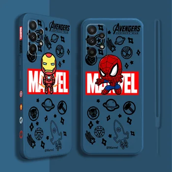  Marvel Groot Spider Man Lichid Stânga Coarda Caz de Telefon Pentru Samsung A22 A21S A20S A13 A12 A11 A10S A03S A02 A01 Bază Acoperire