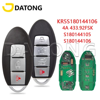  Datong Lume Telecomanda Cheie Auto Pentru Nisan Rogue X-Trail FCCID KR5S180144106 433MHz 4A Chip Înlocuirea telecomenzii Card