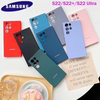  Original Samsung Galaxy S22 Ultra S22Plus Moale Lichid De Silicon Spate Plin Husa De Protectie Ultra Subtire Telefon Rezistent La Socuri Shell S 22