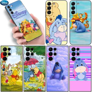  Disney Iior Winnie The Pooh Negru Caz de Telefon Pentru Samsung Galaxy S22 S21 Ultra S20 FE S8 S9 S10 S10E Plus S10 Lite S7 Edge 5G