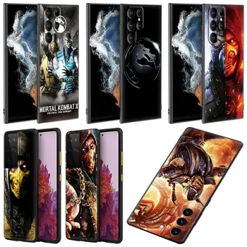  Mortal Kombat Caz de Telefon Pentru Samsung Galaxy S22 S21 Ultra S20 FE S10 Lite S10E S8 S9 Plus S7 Edge Negru husă Moale